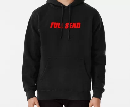 full send red hoodie